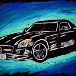 Speed Painter Performs at Grand Opening of New Mecedes Benz Dealership