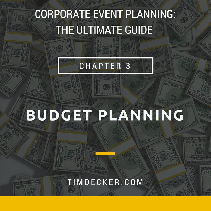 Corporate Event Planning: Budget Planning