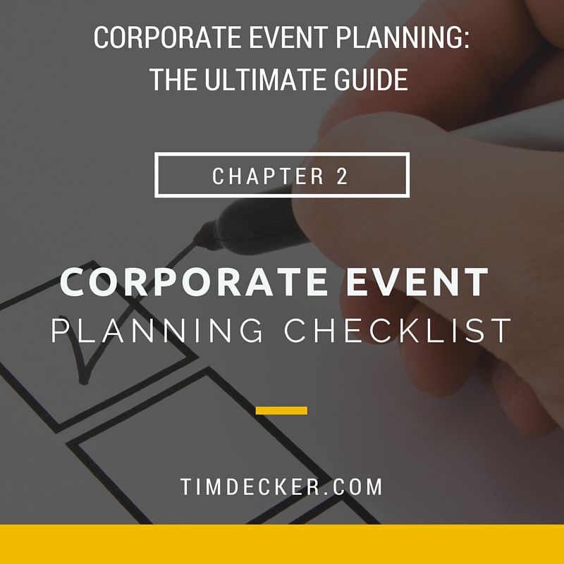 Corporate Event Planning Checklist