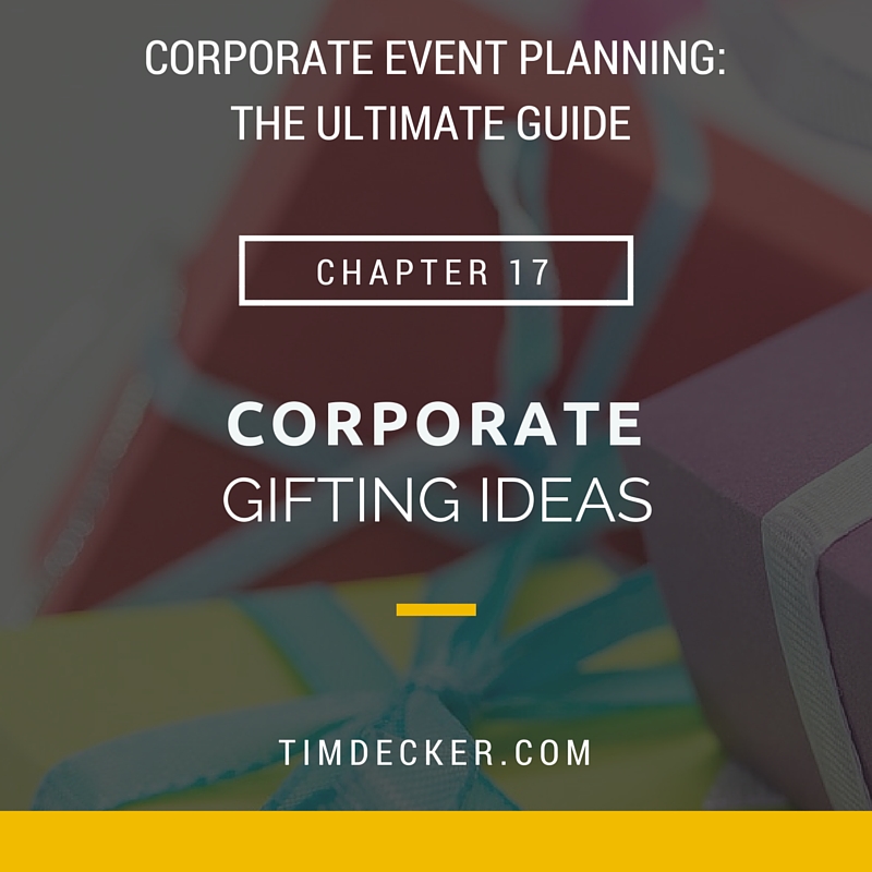 Corporate Event Planning: Corporate Gifting Ideas