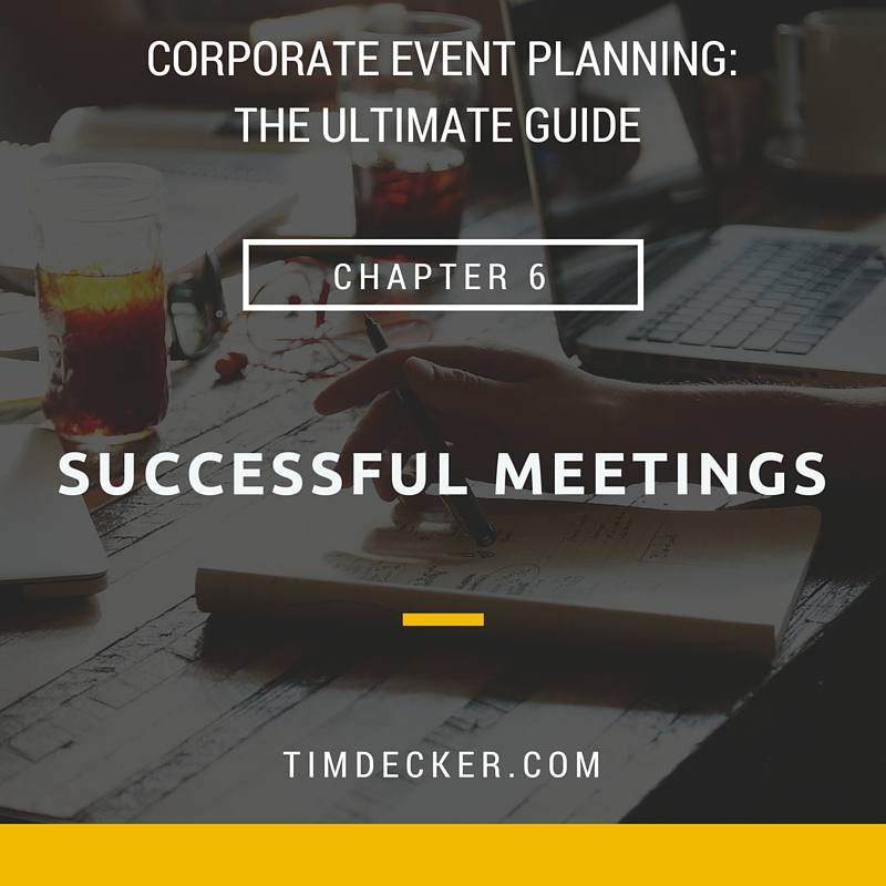 Corporate Event Planning: Successful Meetings