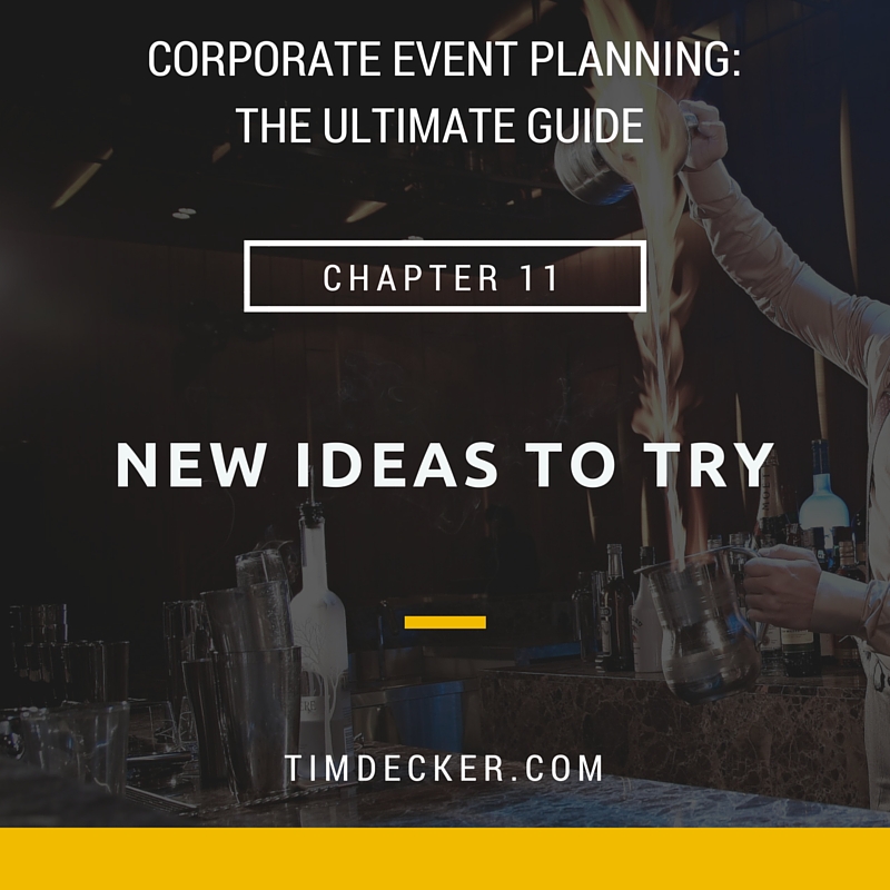Corporate Event Planning: New Ideas