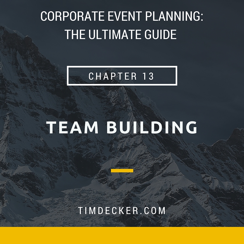 Corporate Event Planning: Team Building