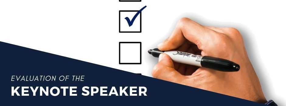 Keynote Speaker Evaluation Survey