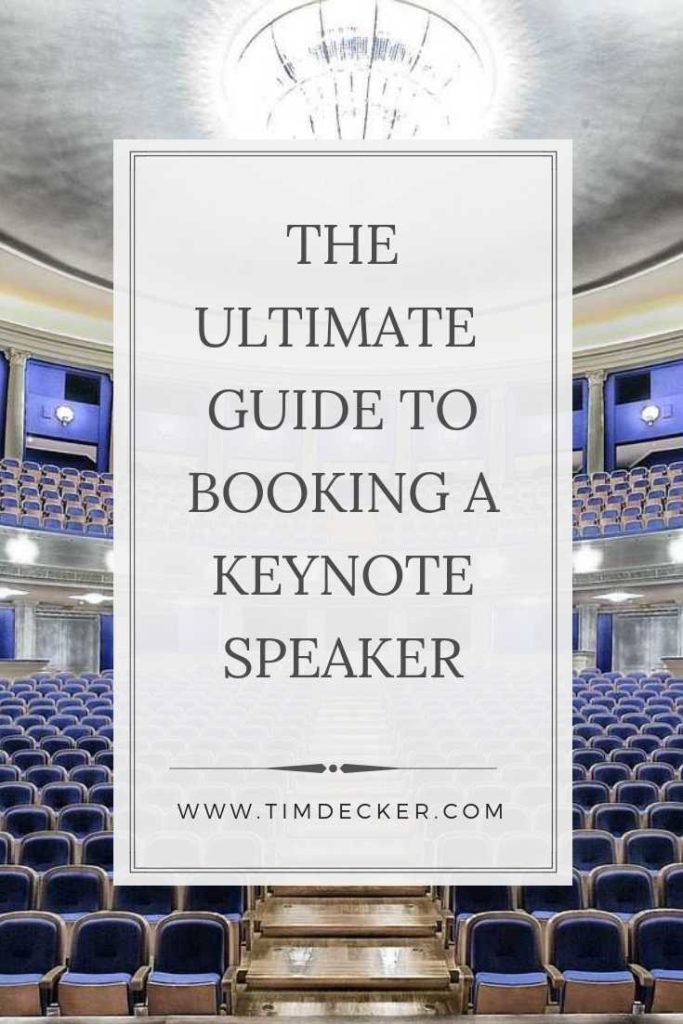 Ultimate guide to booking a keynote speaker